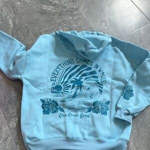 Blue Graphic Hoodie